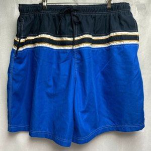 Islander XL mens swim‎ trunks shorts suit blue white & yellow
